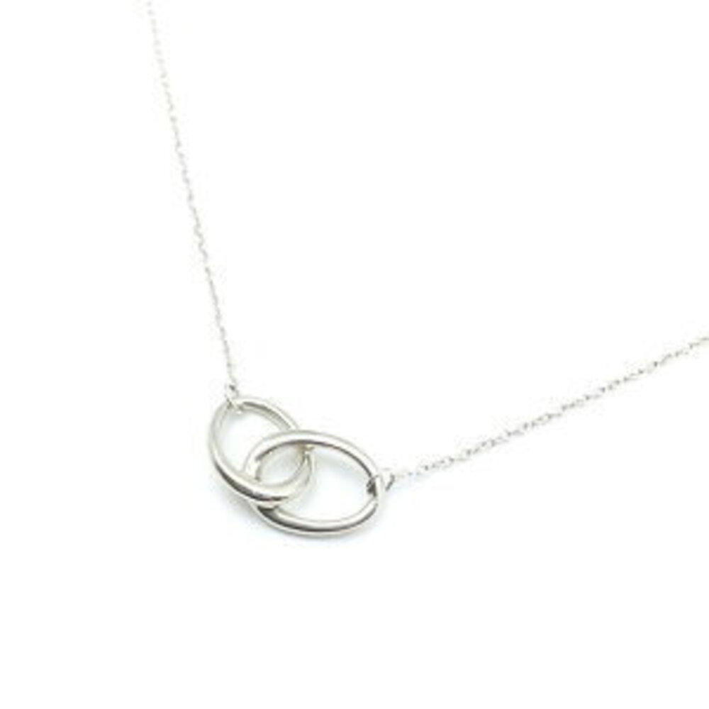 TIFFANY Co Double Loop Necklace silver Kantei kyoku Nago